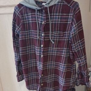 Plaid Flannel Hoodie